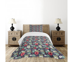 Water Lilies Lotus on a Pond Bedspread Set