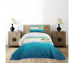 Ocean Holiday Landscape Bedspread Set