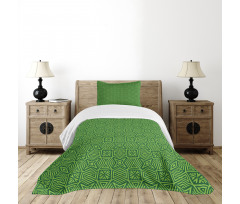 Triangles Squares Lines Bedspread Set