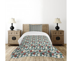 Ornate Winter Season Bedspread Set