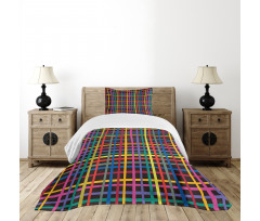 Minimalist Checkered Line Bedspread Set