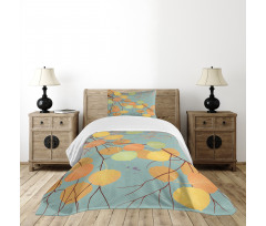 Branches Autumn Leaves Bedspread Set