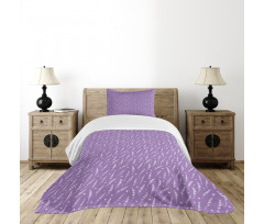 Lavender and Butterflies Bedspread Set