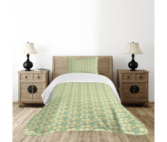 Oriental Waves and Spirals Bedspread Set