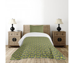 Flourishing Nature Themed Bedspread Set