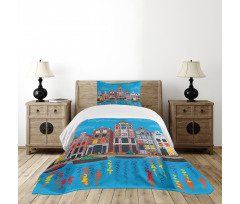 Famous Canal Bedspread Set