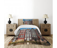 Medieval Buildings City Bedspread Set