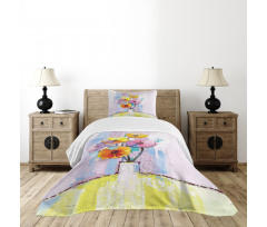 Abstract Oil Paint Art Bedspread Set