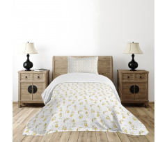 Funny Animals Geometrical Bedspread Set