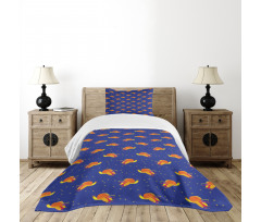 Birds in Starry Night Sky Bedspread Set