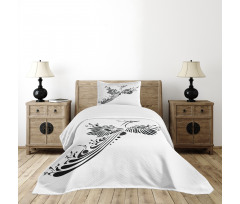 Minimalist Mystic Bird Fly Bedspread Set