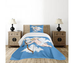 Little Cupid with Arrow Bedspread Set