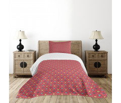 Geometric Triangle Pattern Bedspread Set