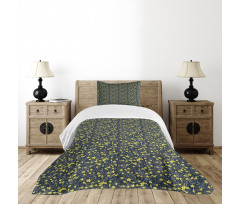 Botanical Petals and Foliage Bedspread Set