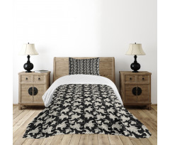 Vintage Style Blossom Design Bedspread Set