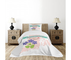 Retro Design State Map Bedspread Set