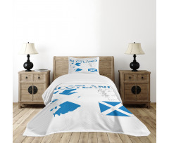 Country Map and the Flag Bedspread Set