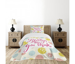 Pastel Circles Inspirationai Bedspread Set