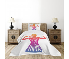 Fitness Strong Woman Bedspread Set