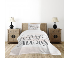 Love Inspiration Strokes Bedspread Set