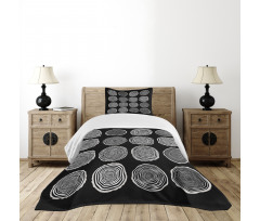 Abstract Whirlpool Timber Bedspread Set