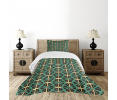 Crossed Mosaic Bedspread Set