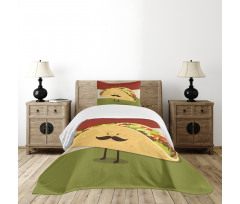 Vintage Style Food Place Sign Bedspread Set