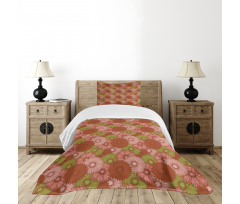 Gerbera Petals Blossoming Bedspread Set