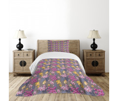 Jungle Wild Petals Island Bedspread Set