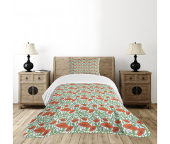 Spring Season Fresh Poppies Bedspread Set