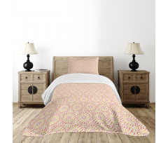 Concentric Circular Design Bedspread Set