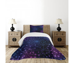 Outer Space Line Art Bedspread Set