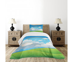Rainbow and Lonely Tree Hills Bedspread Set