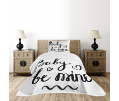 Modern Motivating Message Bedspread Set