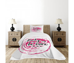 Vortex Baby Be Mine Wording Bedspread Set