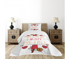 Autumn Concept Relax Enjoy Bedspread Set