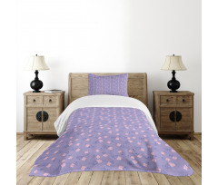 Retro Gramophone Orchids Bedspread Set