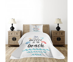 Travel Anchor Wave Bedspread Set