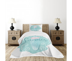 Surfboard Abstract Sea Bedspread Set