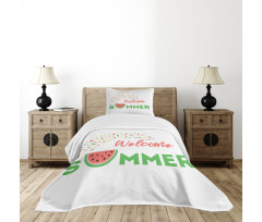 Welcome Summer Theme Bedspread Set