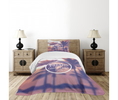 Dreams Come True Text Bedspread Set