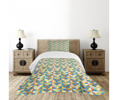 Stripes and Dots Pattern Bedspread Set