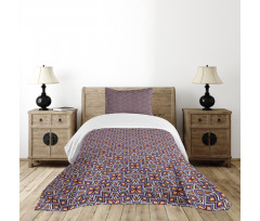 Retro Mesh Composition Bedspread Set