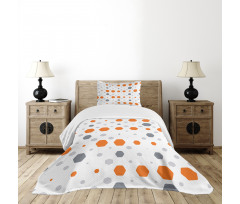 Abstract Hexagons Pattern Bedspread Set