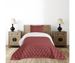 Ikat Geometric Motif Bedspread Set