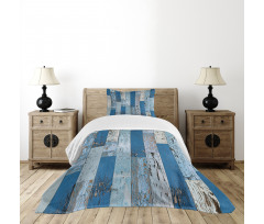 Old Rough Planks Cabin Bedspread Set