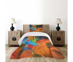 Watercolor Brush Strokes Bedspread Set