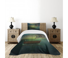 Boat Sailing in a Calm Sea Bedspread Set