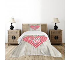 Valentines Day Themed Heart Bedspread Set