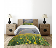Dandelion Field and Tree Bedspread Set